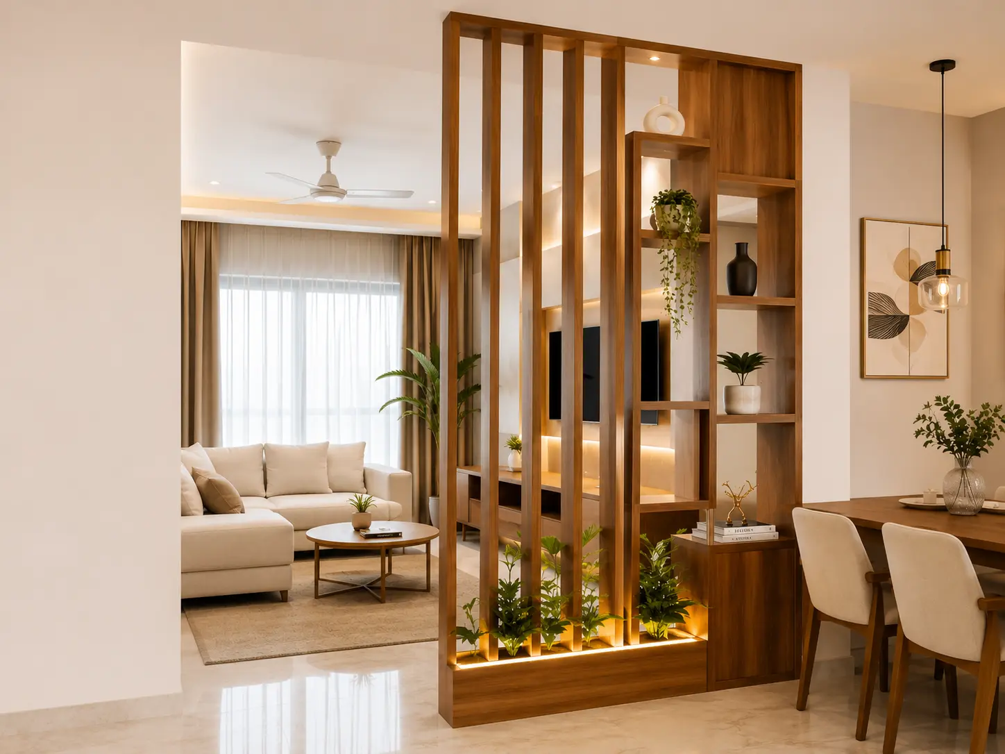 Modern Wooden Partition Design Ideas